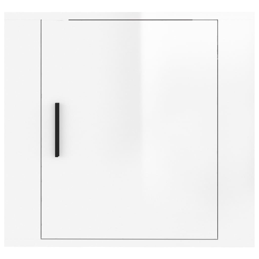 Tables de chevet murales 2 pcs Blanc brillant 50x30x47 cm - XIOS