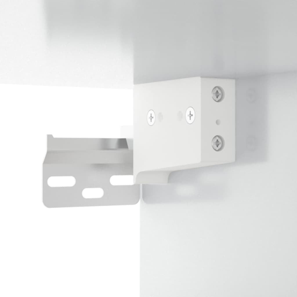 Tables de chevet murales 2 pcs Blanc brillant 50x30x47 cm - XIOS