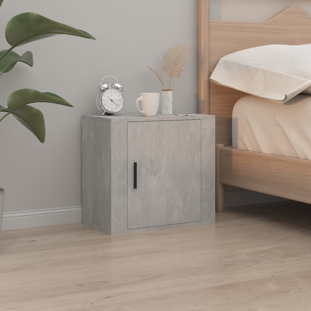 Tables de chevet murales 2 pcs Gris béton 50x30x47 cm - XIOS