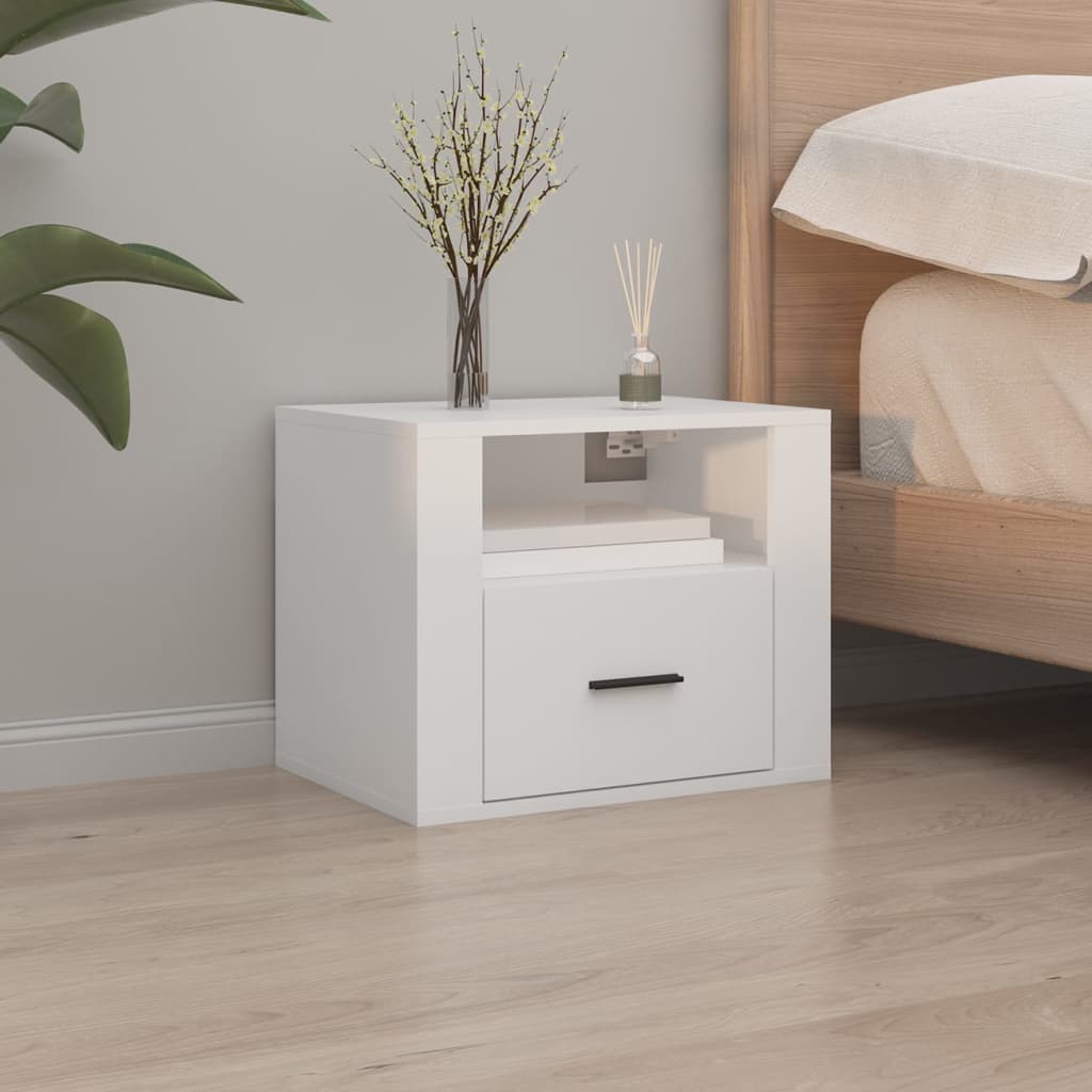 Tables de chevet murales 2 pcs Blanc 50x36x40 cm - XIOS