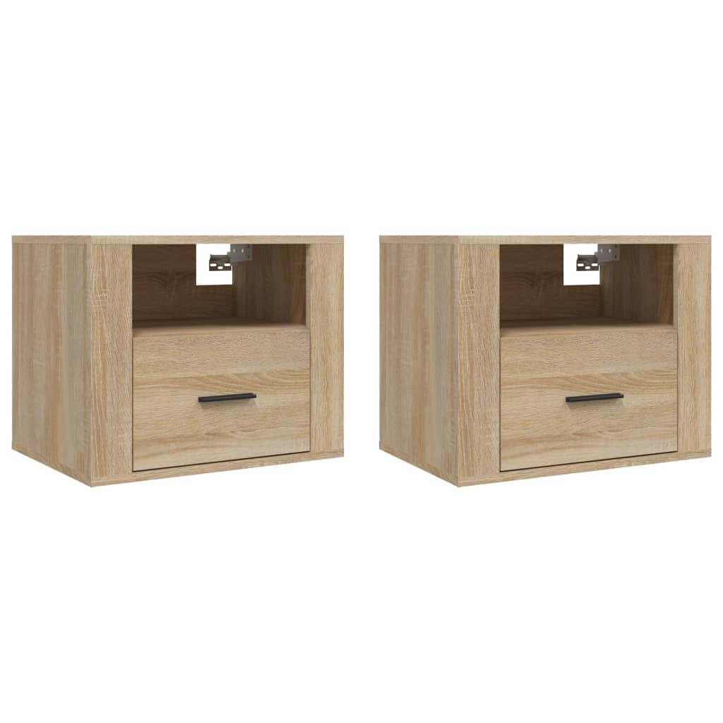 Tables de chevet murales 2 pcs Chêne sonoma 50x36x40 cm - XIOS