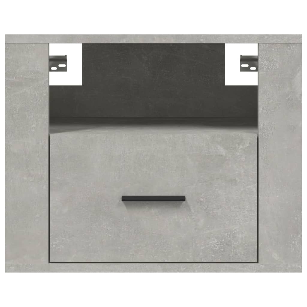 Tables de chevet murales 2 pcs Gris béton 50x36x40 cm - XIOS