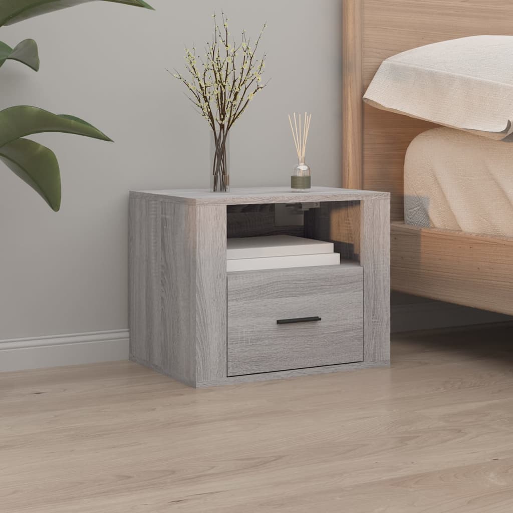 Tables de chevet murales 2 pcs Sonoma gris 50x36x40 cm - XIOS