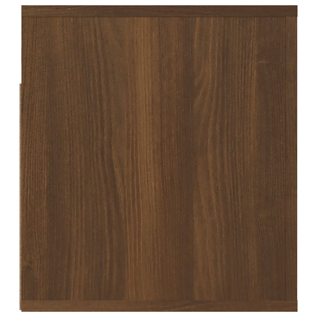 Table de chevet murale Chêne marron 50x36x40 cm - XIOS
