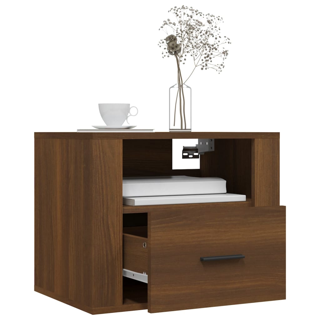 Tables de chevet murales 2 pcs Chêne marron 50x36x40 cm - XIOS