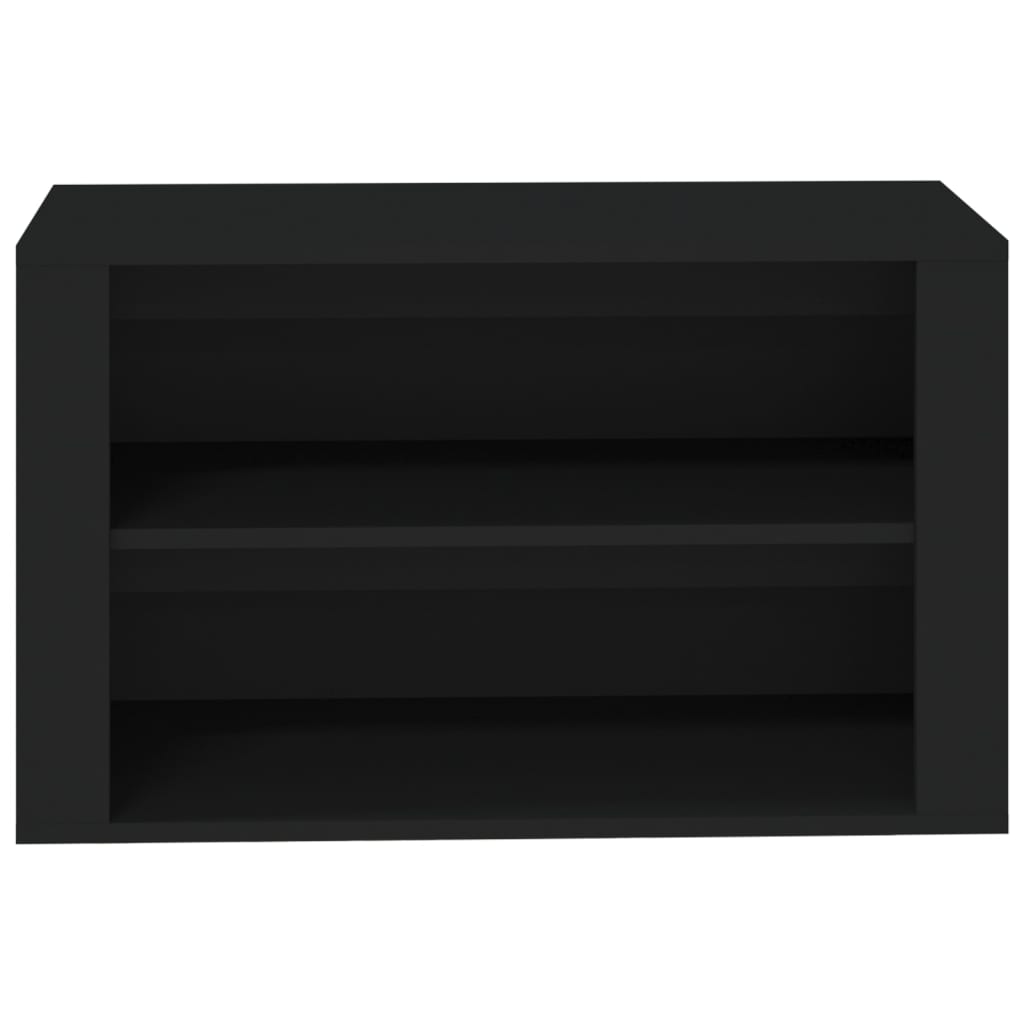 Étagère à chaussures Noir 75x35x45 cm Bois d'ingénierie - XIOS