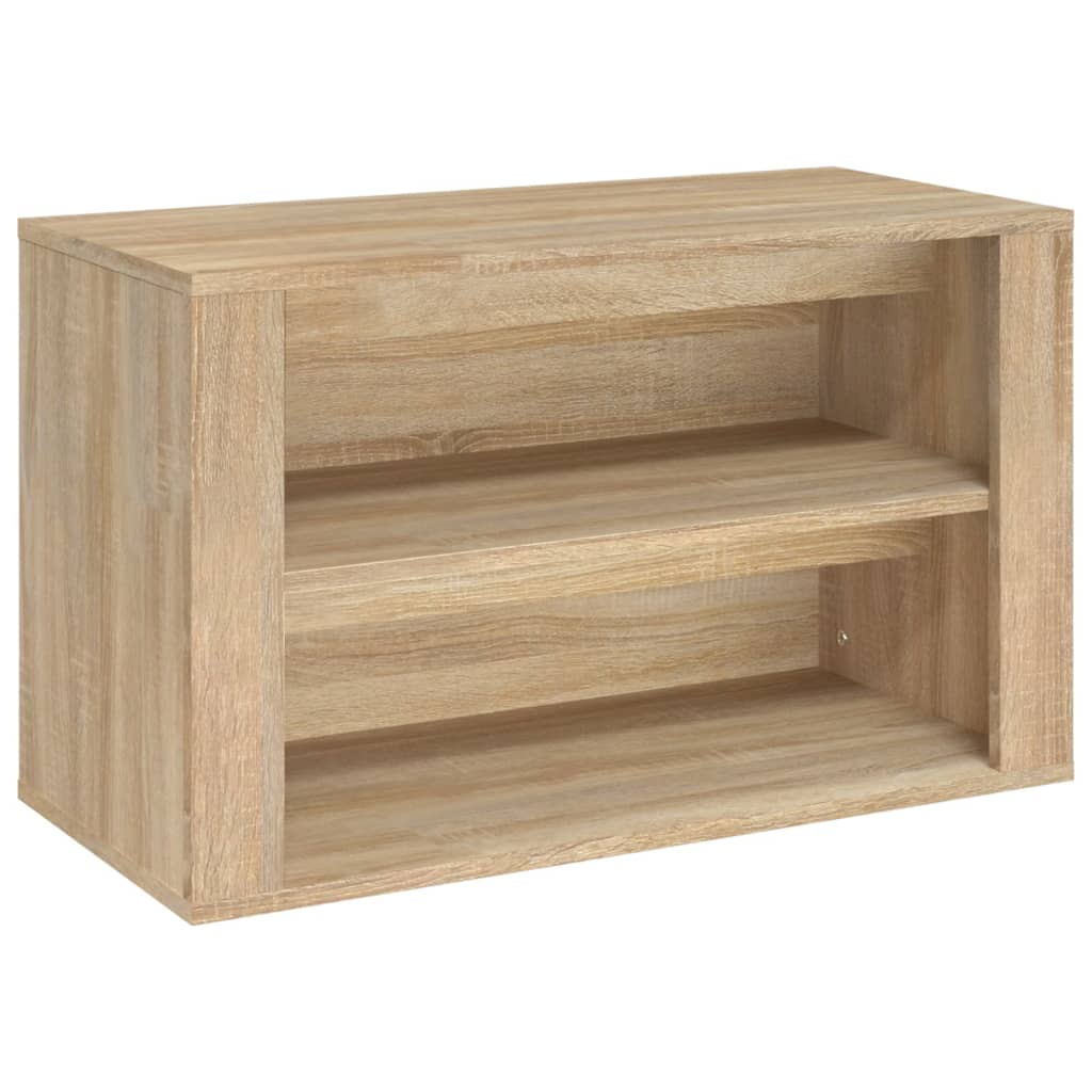 Étagère à chaussures Chêne sonoma 75x35x45 cm Bois d'ingénierie - XIOS