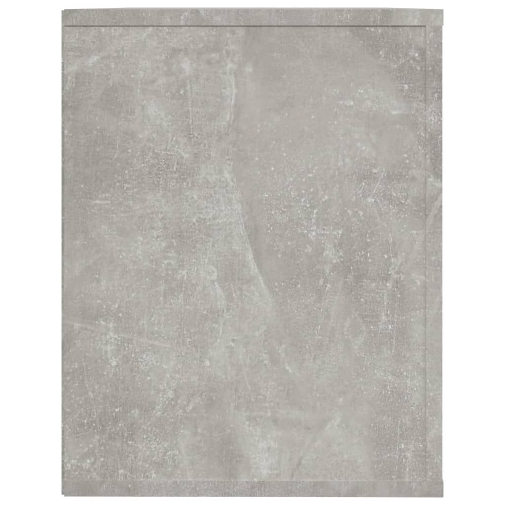 Étagère à chaussures Gris béton 75x35x45 cm Bois d'ingénierie - XIOS