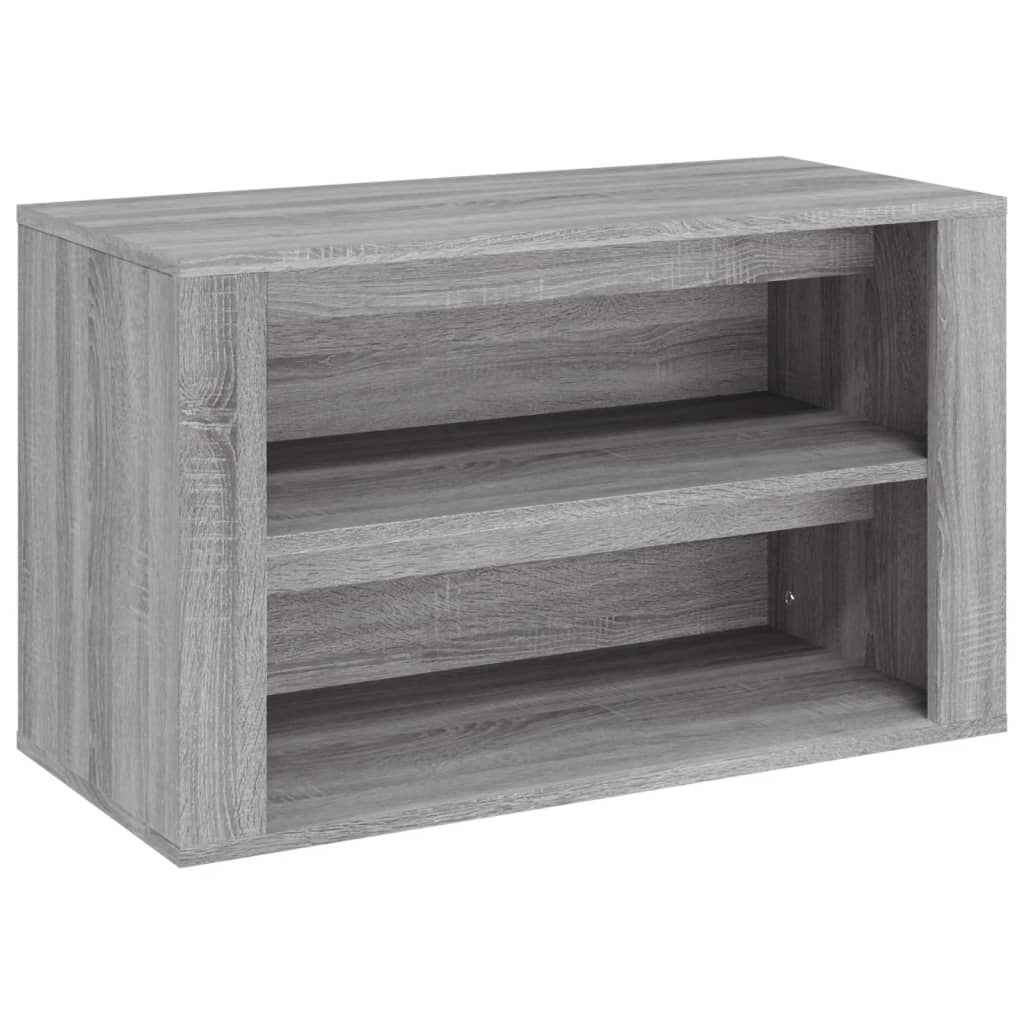 Étagère à chaussures Sonoma gris 75x35x45 cm Bois d'ingénierie - XIOS