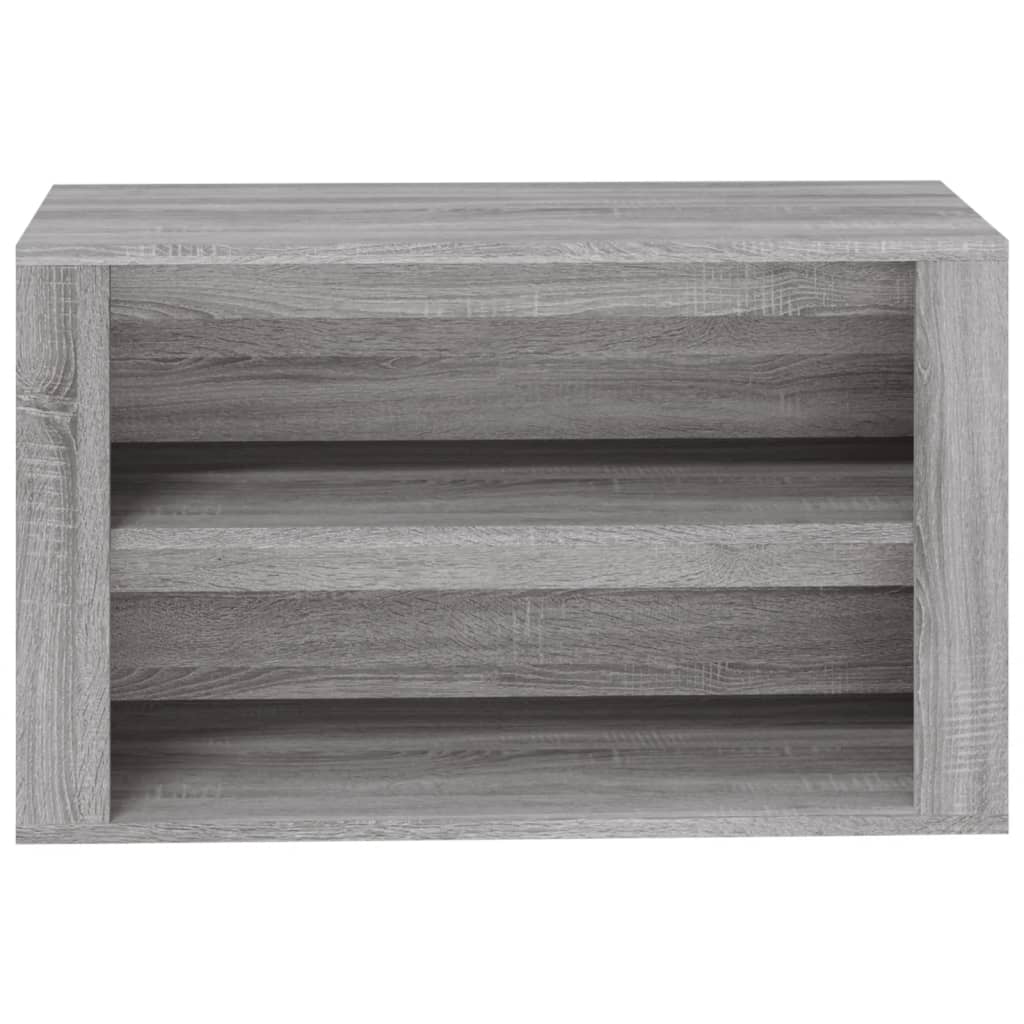 Étagère à chaussures Sonoma gris 75x35x45 cm Bois d'ingénierie - XIOS