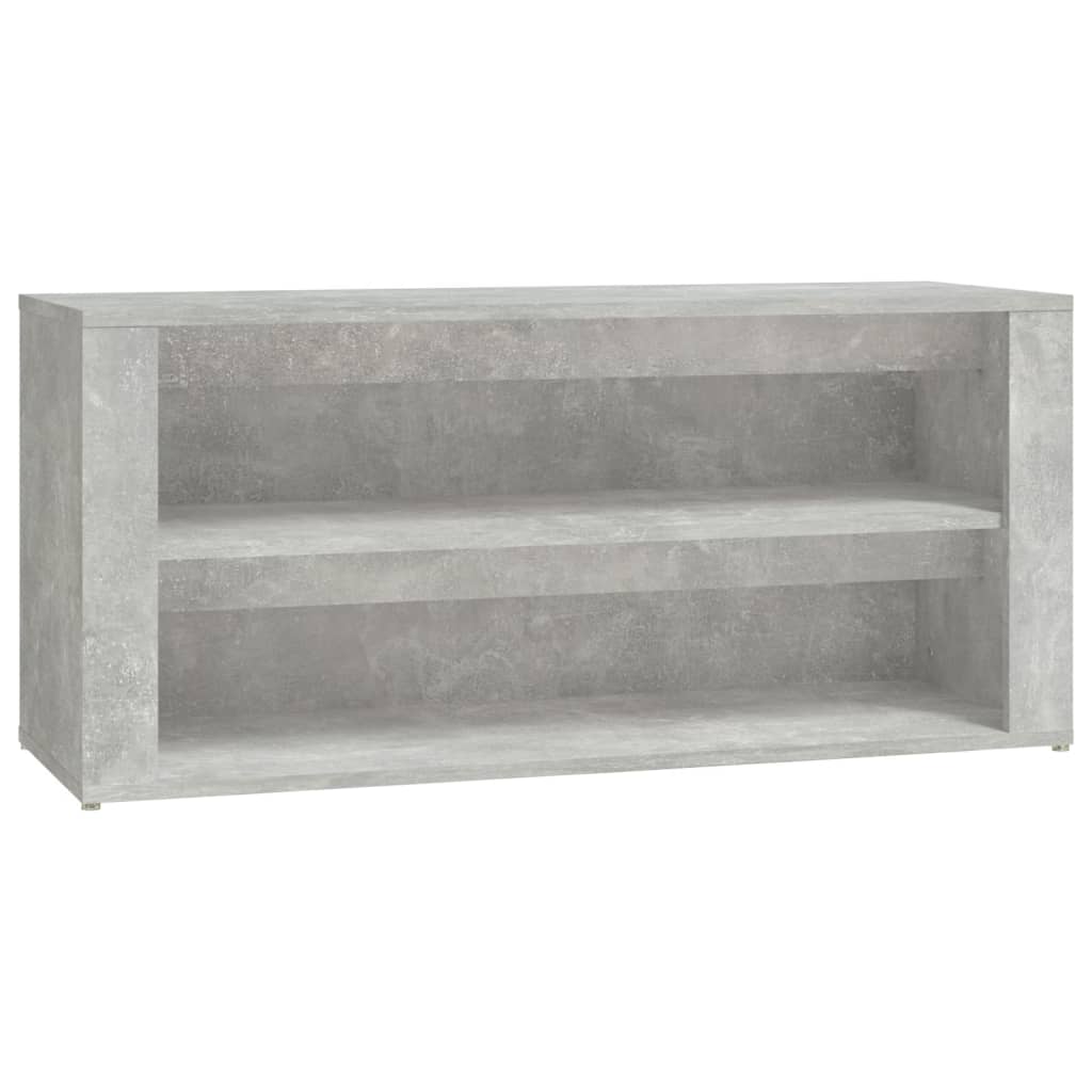 Étagère à chaussures Gris béton 100x35x45 cm Bois d'ingénierie - XIOS