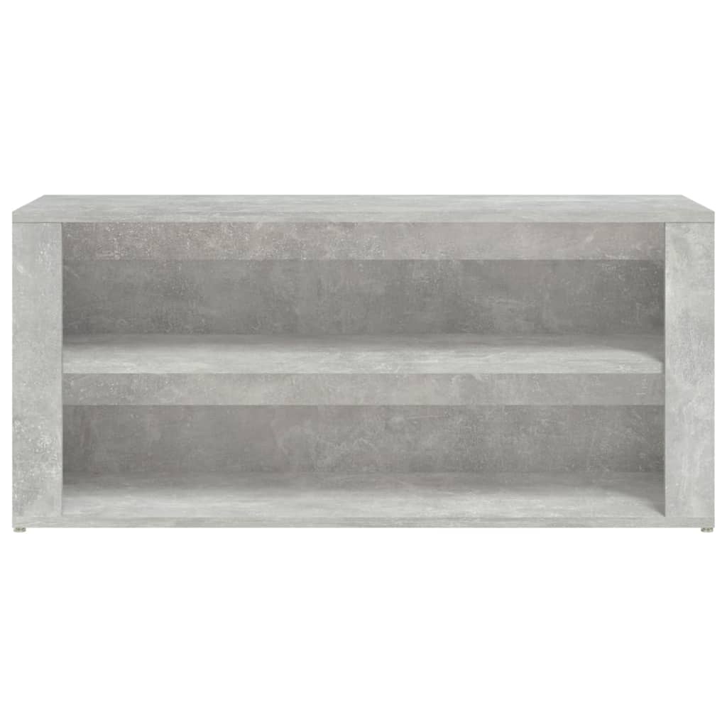 Étagère à chaussures Gris béton 100x35x45 cm Bois d'ingénierie - XIOS