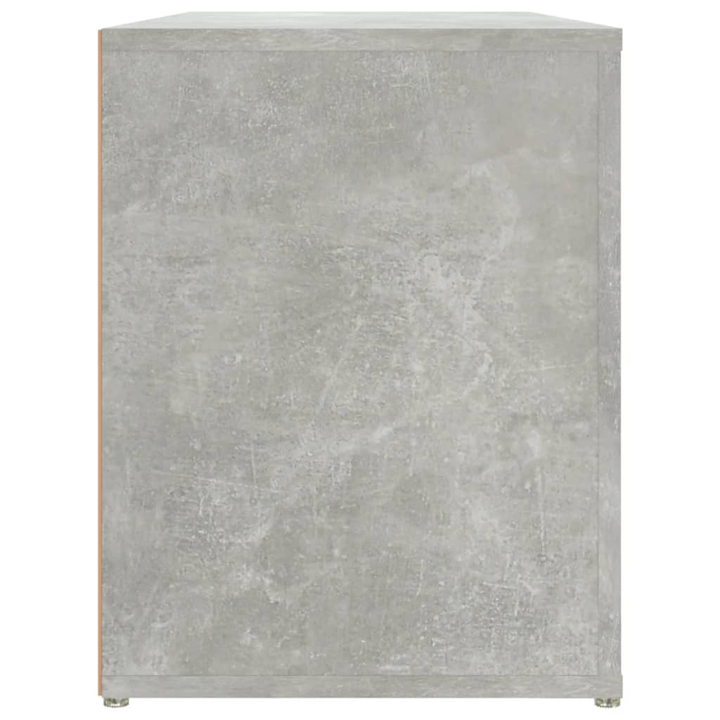 Étagère à chaussures Gris béton 100x35x45 cm Bois d'ingénierie - XIOS