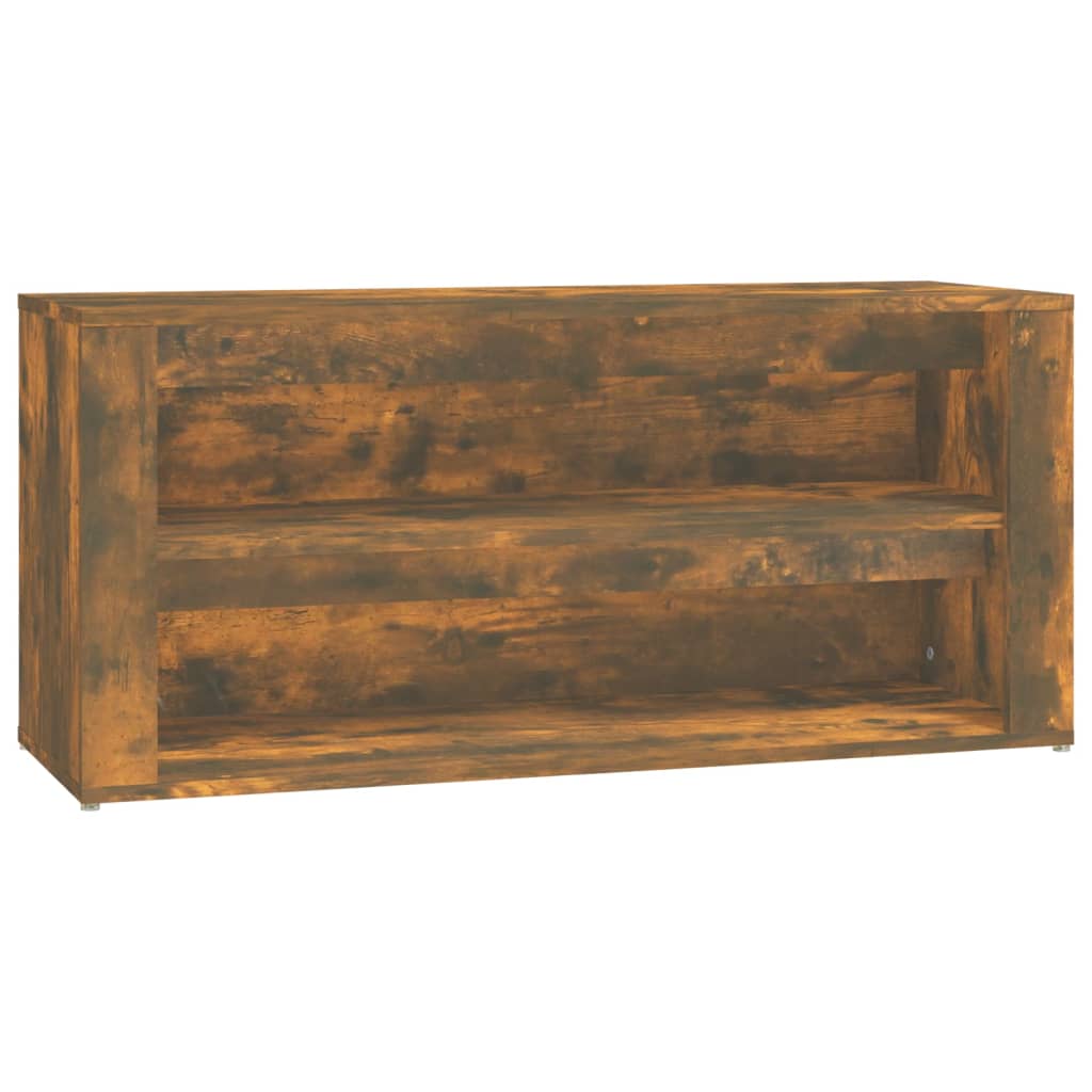 Étagère à chaussures Chêne fumé 100x35x45 cm Bois d'ingénierie - XIOS