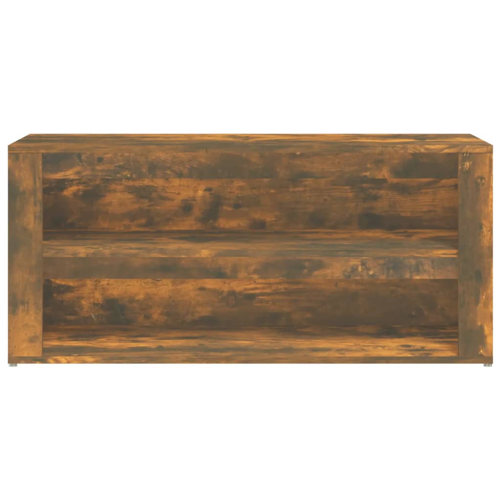 Étagère à chaussures Chêne fumé 100x35x45 cm Bois d'ingénierie - XIOS