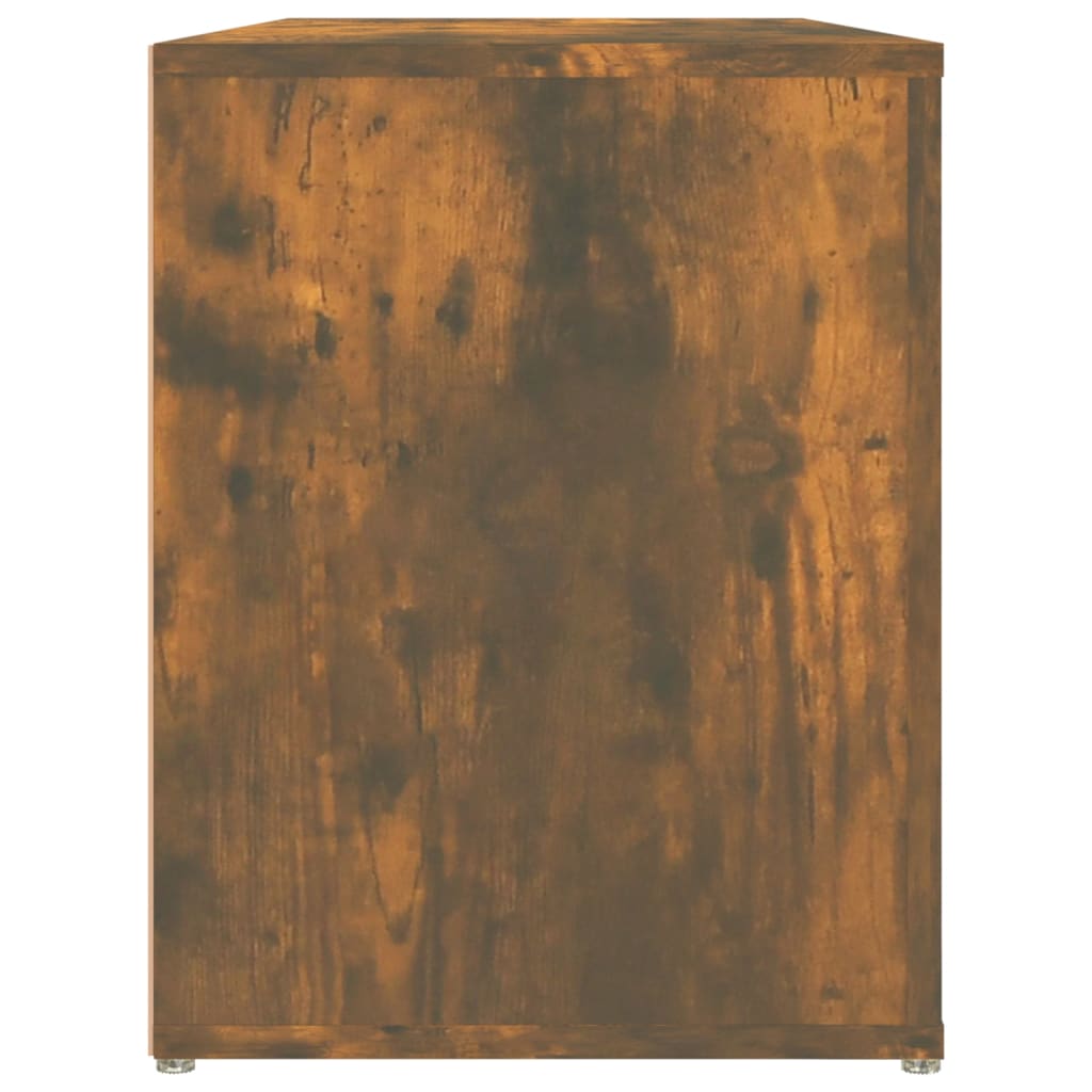 Étagère à chaussures Chêne fumé 100x35x45 cm Bois d'ingénierie - XIOS