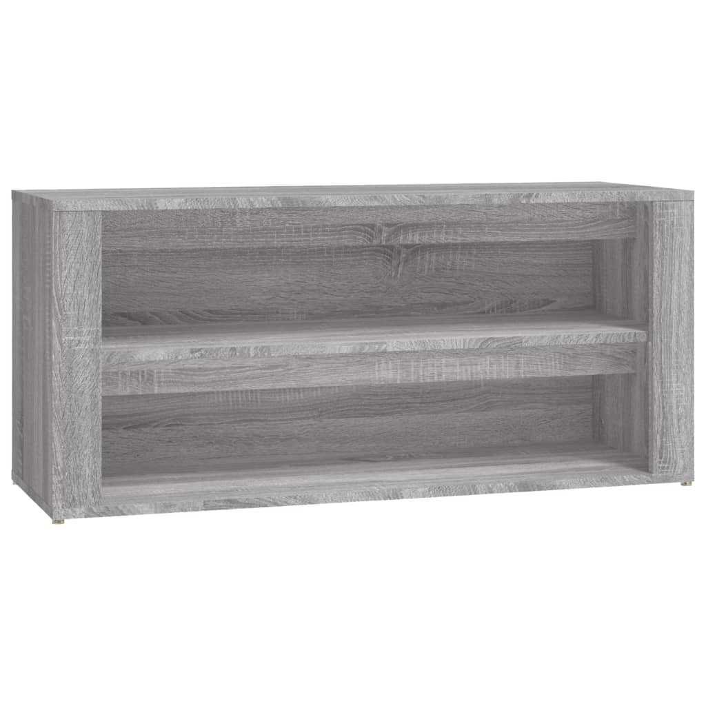 Étagère à chaussures Sonoma gris 100x35x45 cm Bois d'ingénierie - XIOS