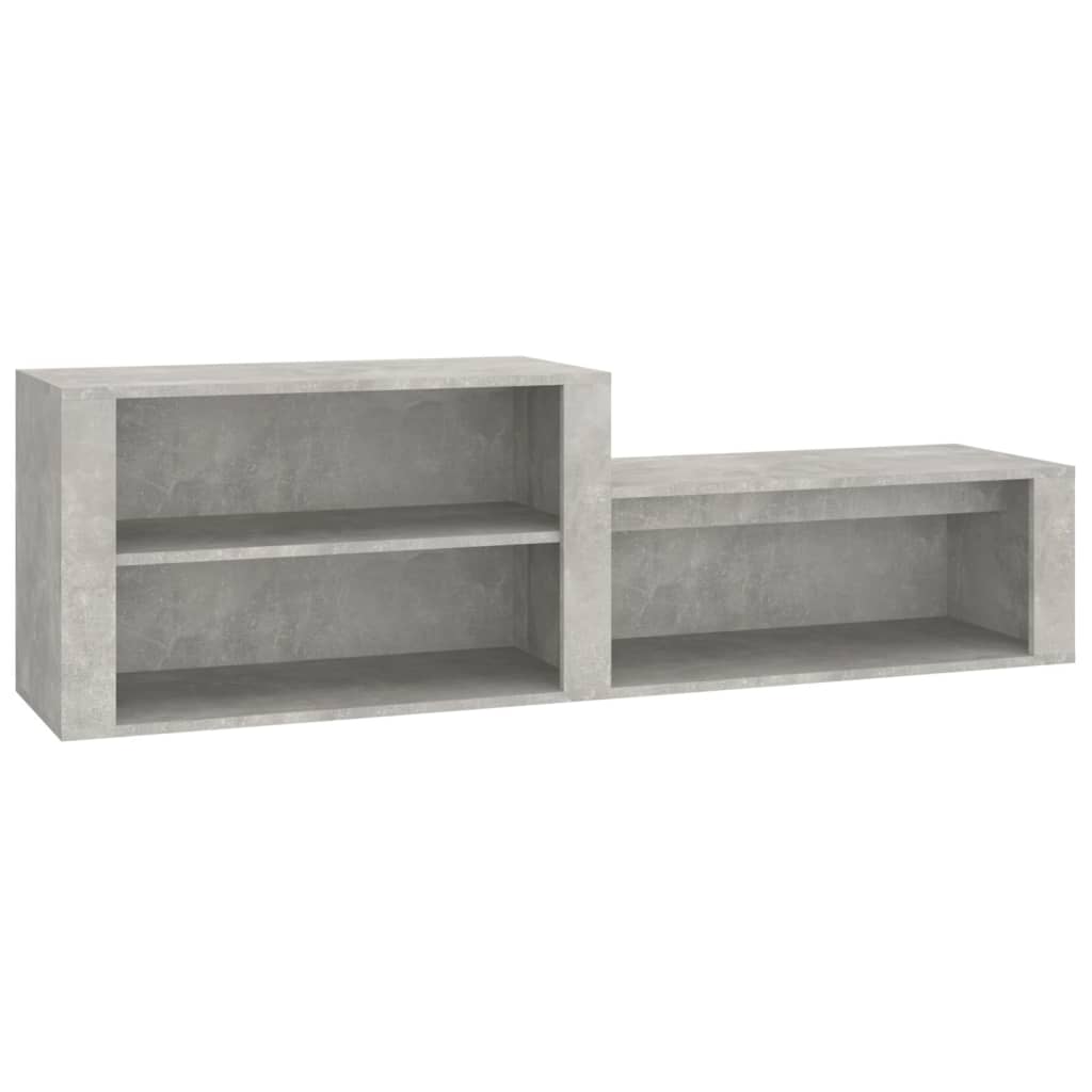 Armoire à chaussures Gris béton 150x35x45 cm Bois d'ingénierie - XIOS