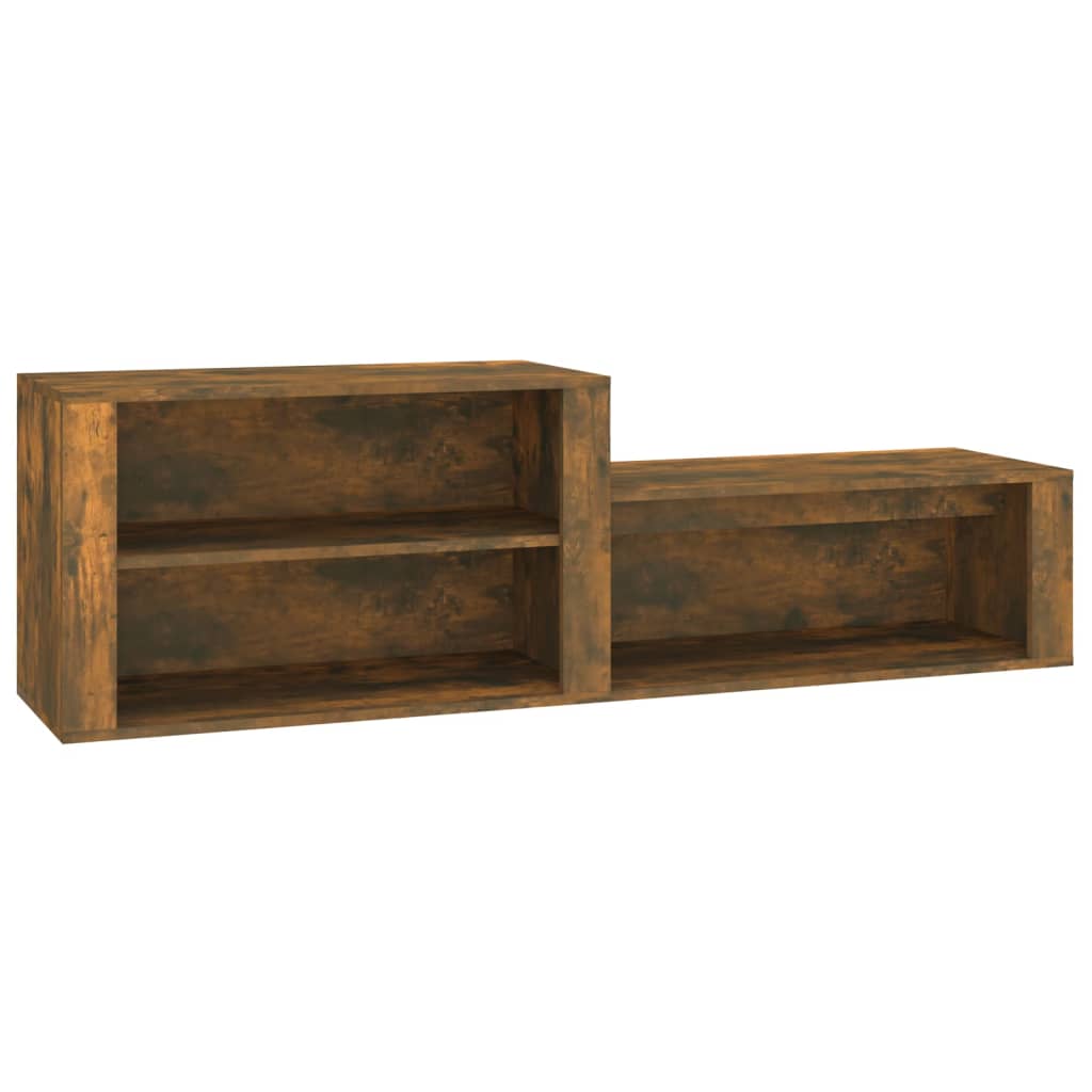 Armoire à chaussures Chêne fumé 150x35x45 cm Bois d'ingénierie - XIOS