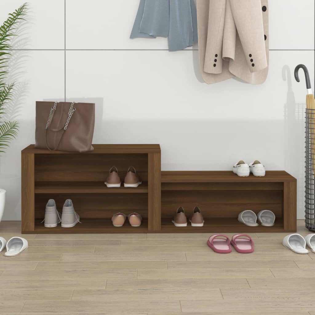 Armoire à chaussures Chêne marron 150x35x45cm Bois d'ingénierie - XIOS