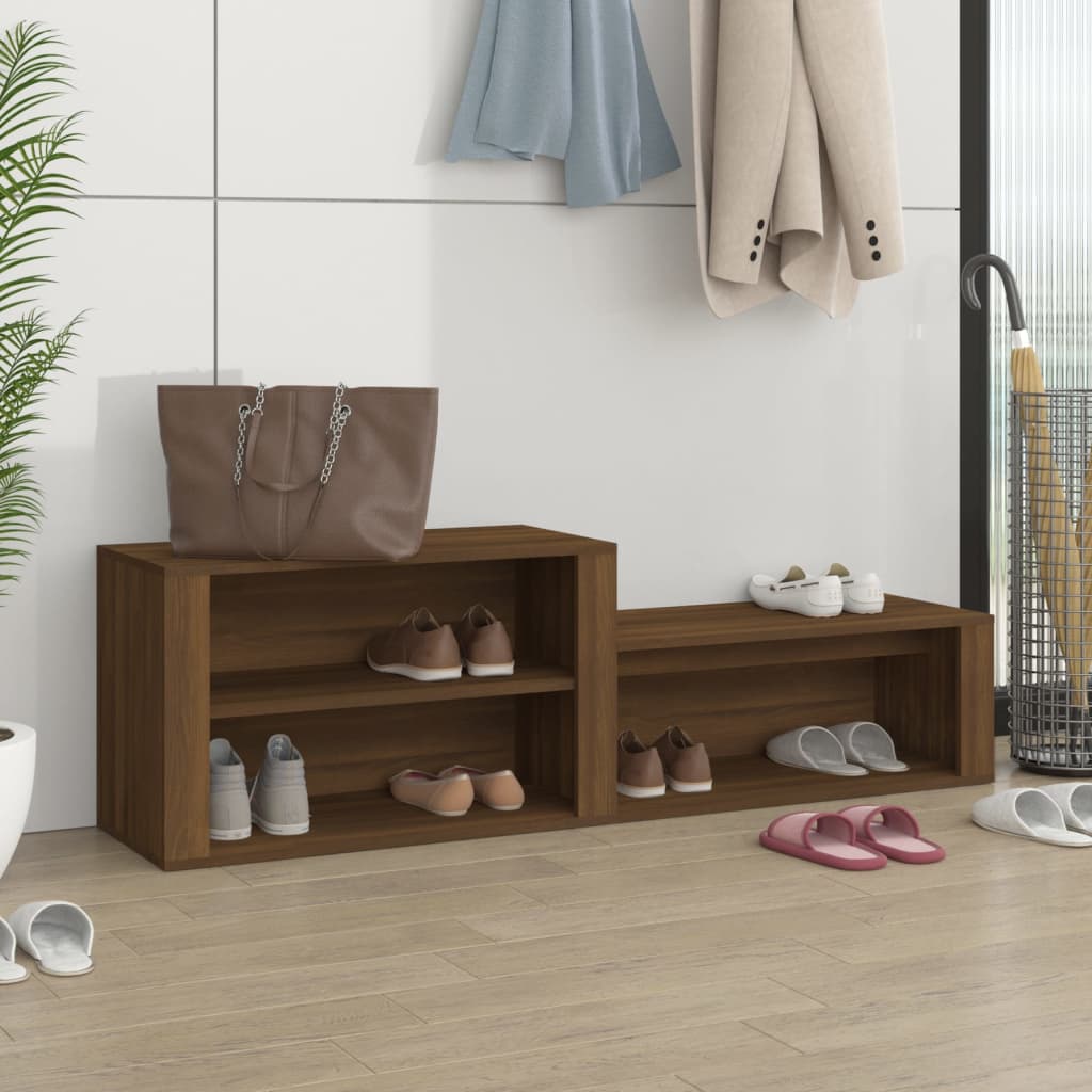 Armoire à chaussures Chêne marron 150x35x45cm Bois d'ingénierie - XIOS