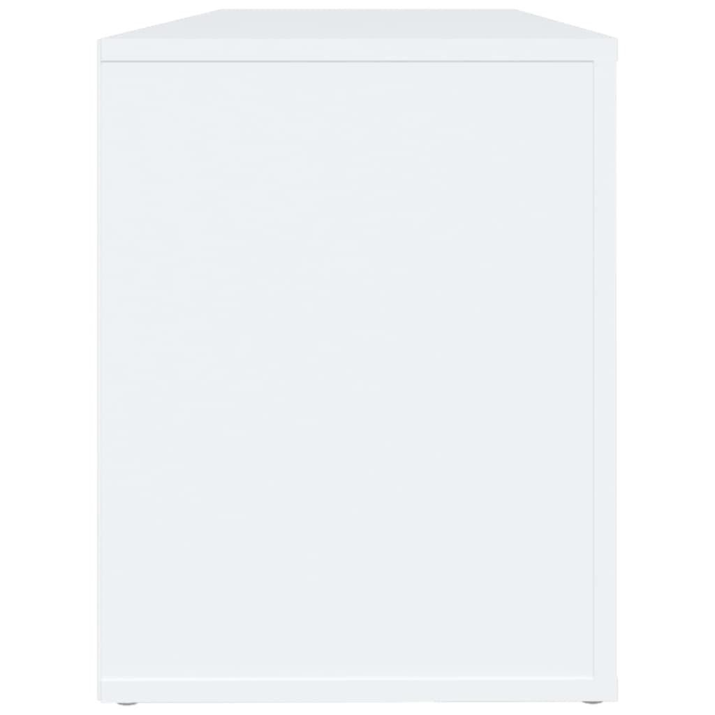 Armoire à chaussures Blanc 100x35x45 cm Bois d'ingénierie - XIOS