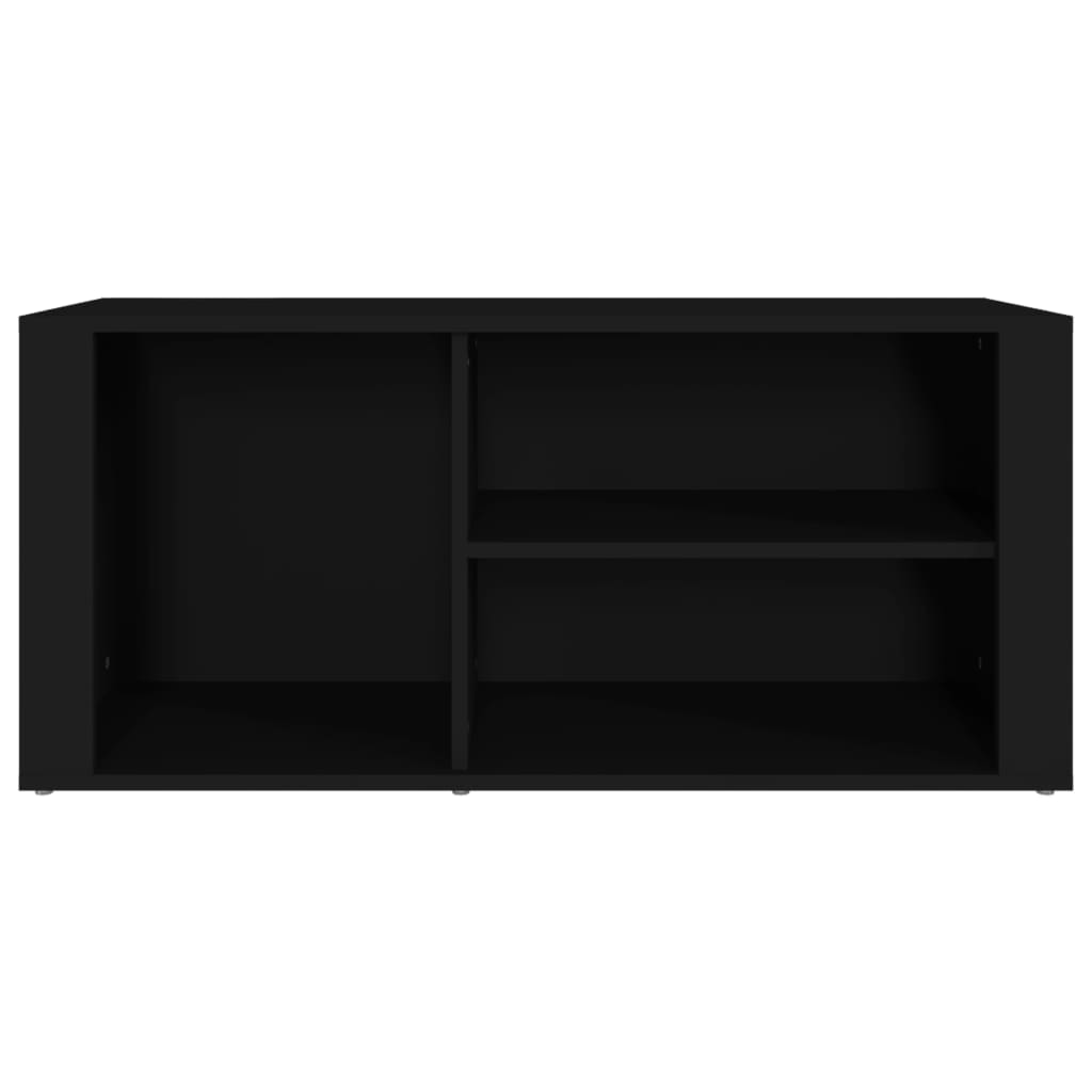 Armoire à chaussures Noir 100x35x45 cm Bois d'ingénierie - XIOS
