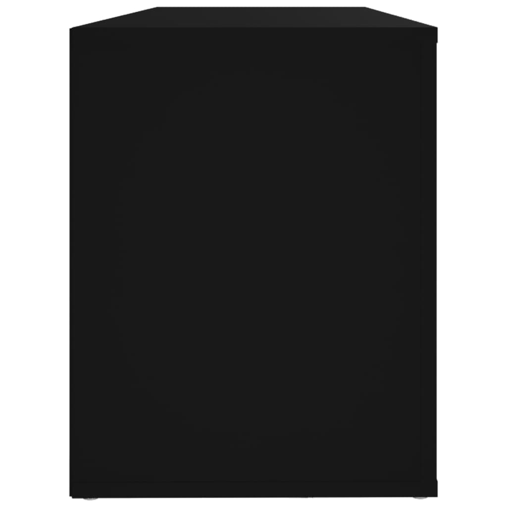 Armoire à chaussures Noir 100x35x45 cm Bois d'ingénierie - XIOS