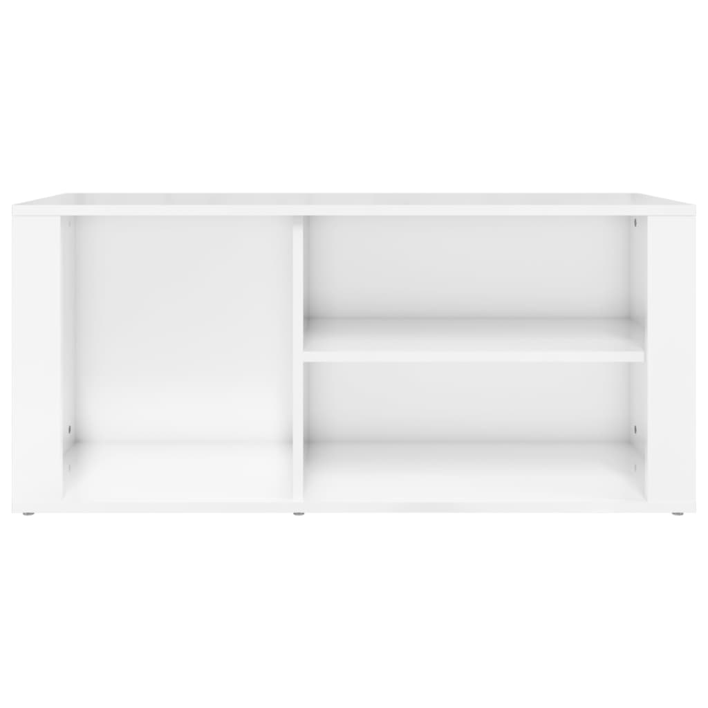 Armoire à chaussure Blanc brillant 100x35x45 cm Bois ingénierie - XIOS