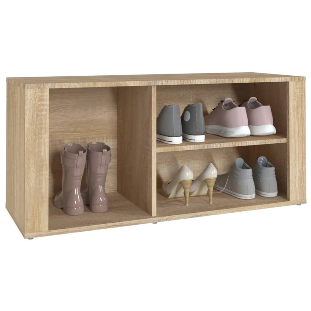 Armoire à chaussures Chêne sonoma 100x35x45cm Bois d'ingénierie - XIOS