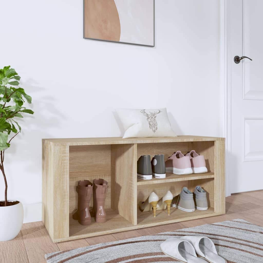 Armoire à chaussures Chêne sonoma 100x35x45cm Bois d'ingénierie - XIOS