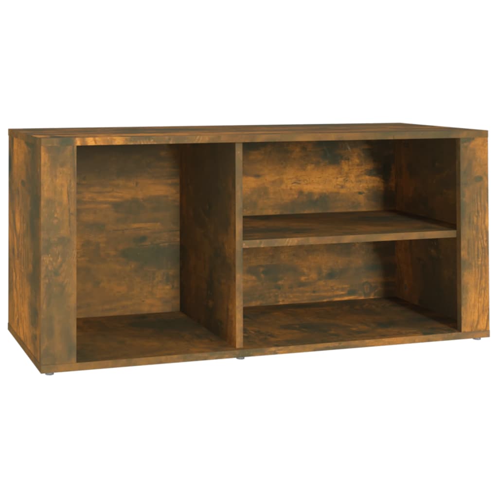 Armoire à chaussures Chêne fumé 100x35x45 cm Bois d'ingénierie - XIOS