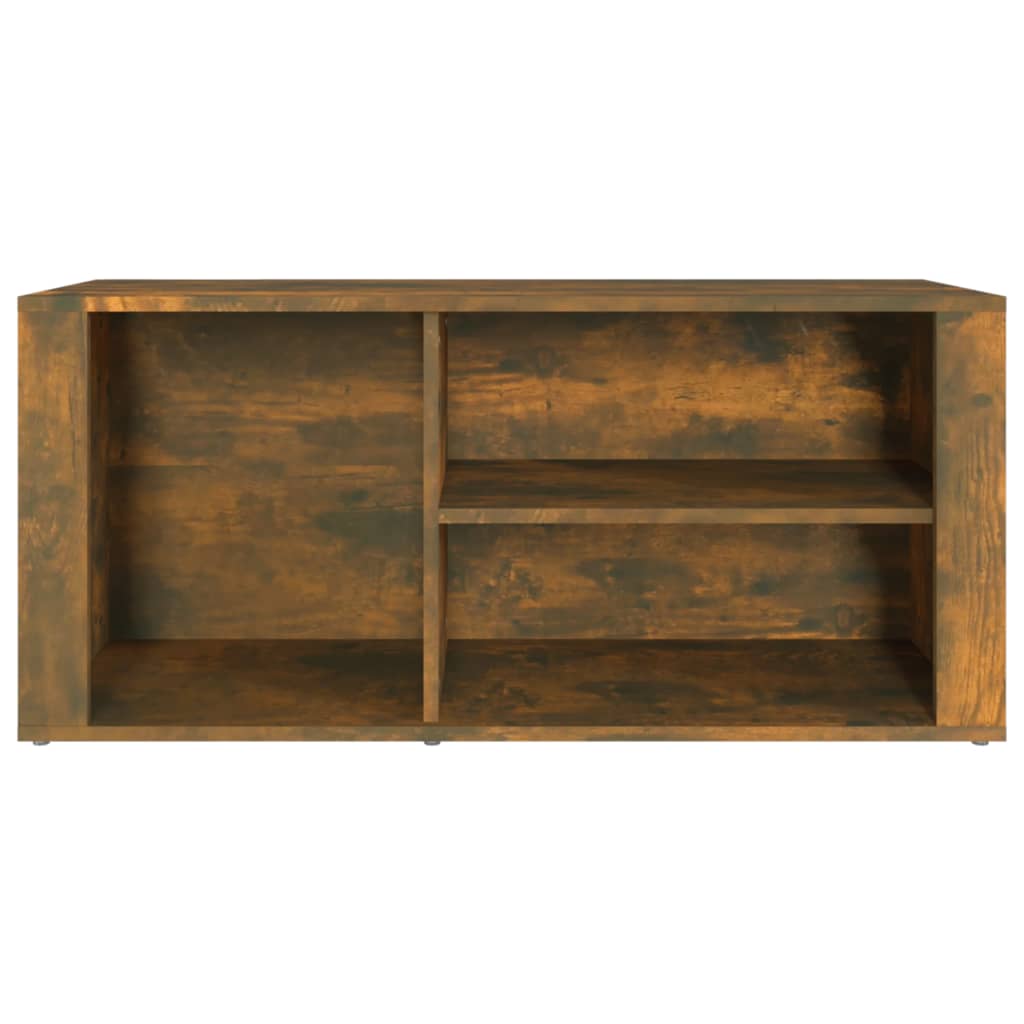 Armoire à chaussures Chêne fumé 100x35x45 cm Bois d'ingénierie - XIOS