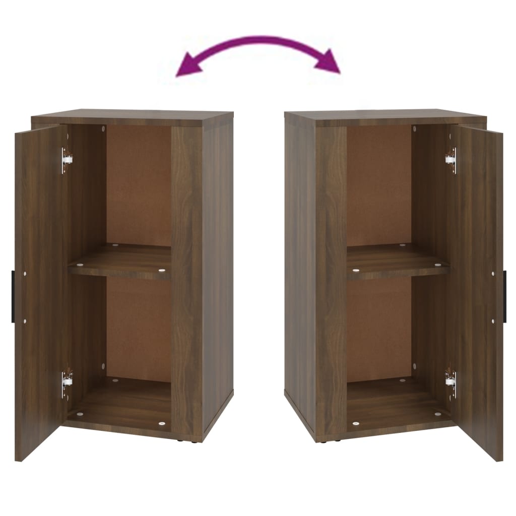 Buffet Chêne marron 40x33x70 cm Bois d'ingénierie - XIOS