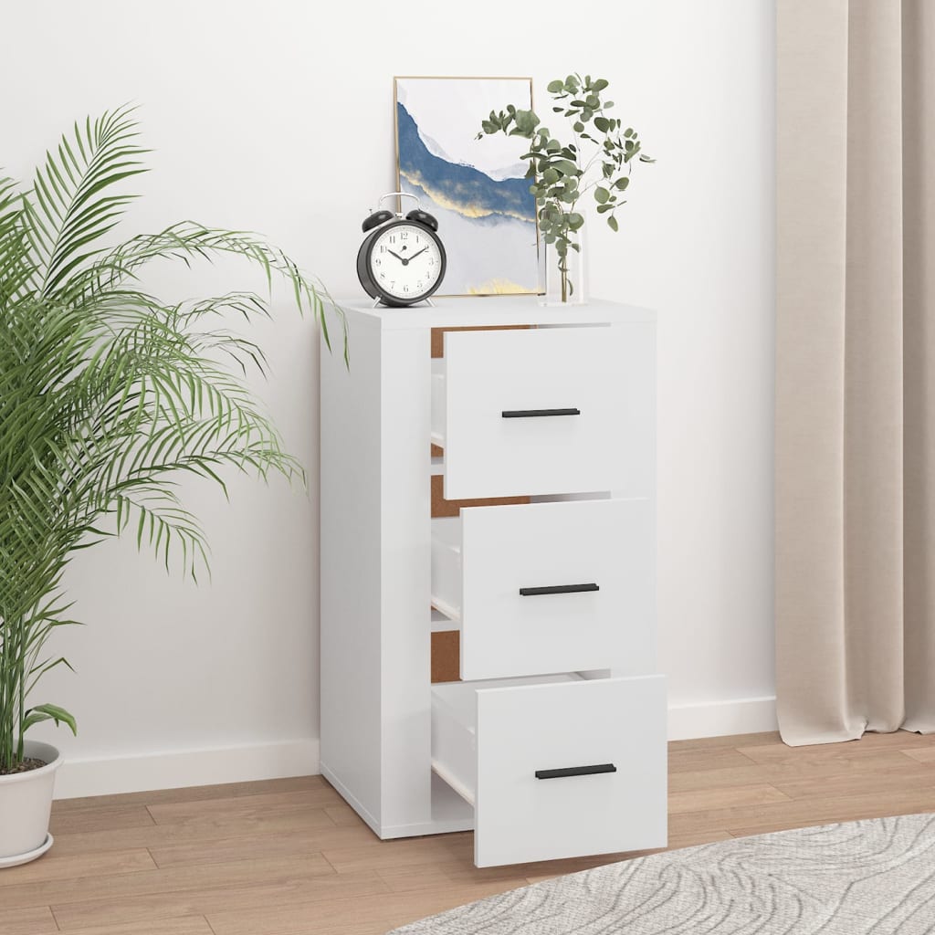 Buffet Blanc 40x33x70 cm Bois d'ingénierie - XIOS