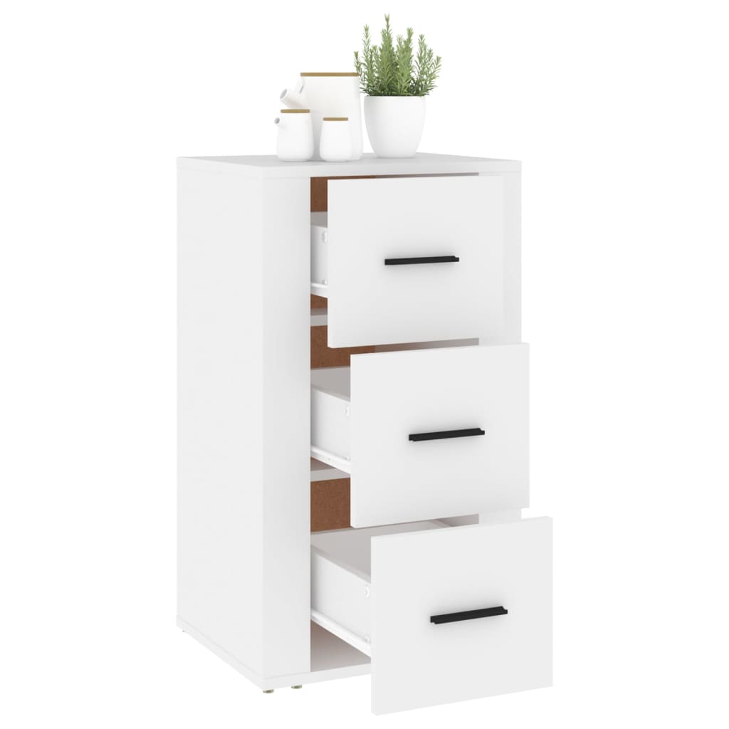 Buffet Blanc 40x33x70 cm Bois d'ingénierie - XIOS