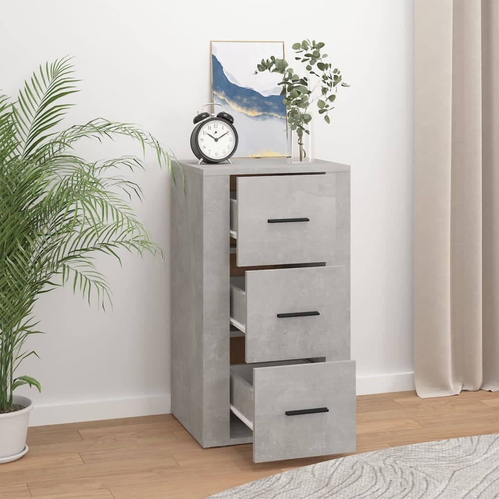 Buffet Gris béton 40x33x70 cm Bois d'ingénierie - XIOS