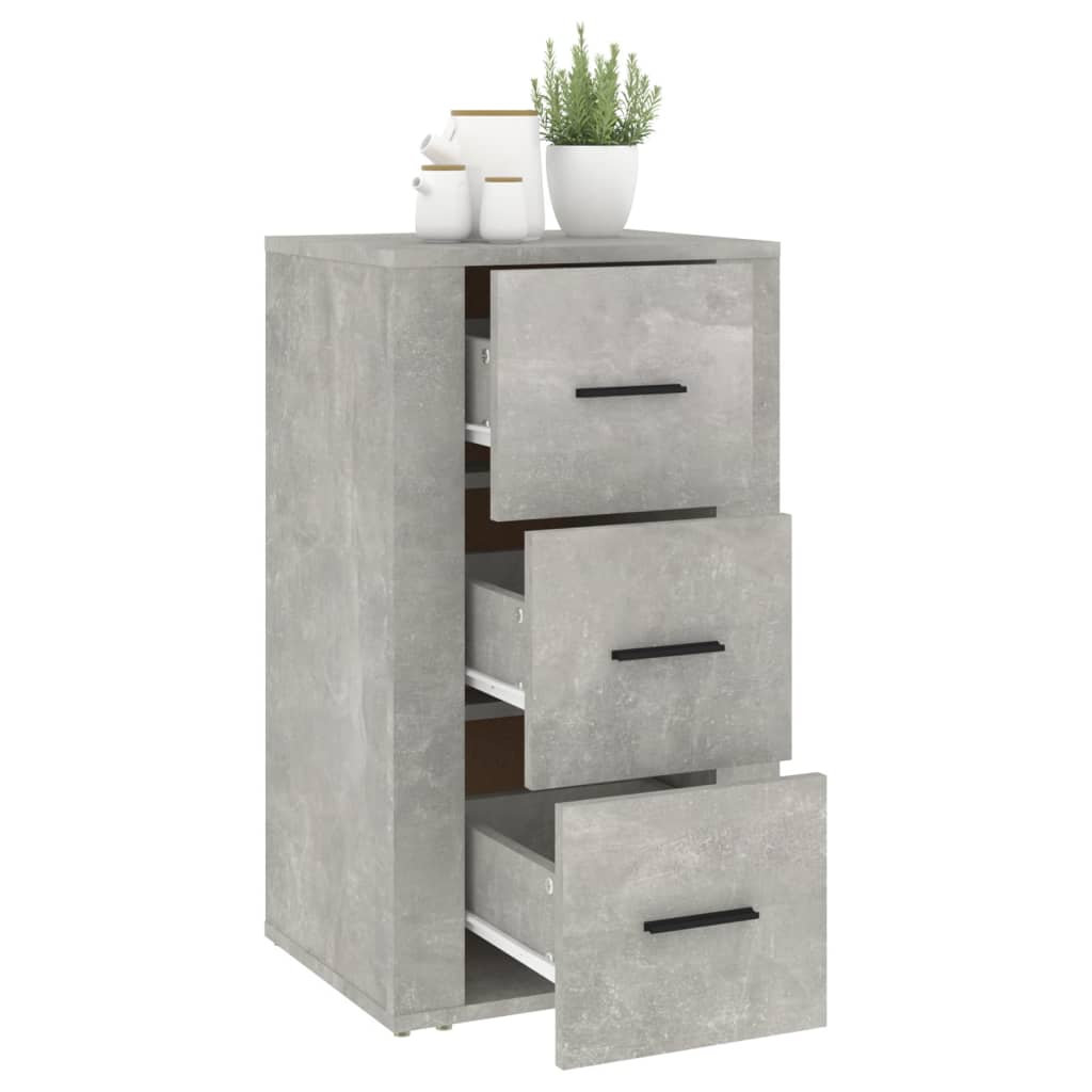 Buffet Gris béton 40x33x70 cm Bois d'ingénierie - XIOS