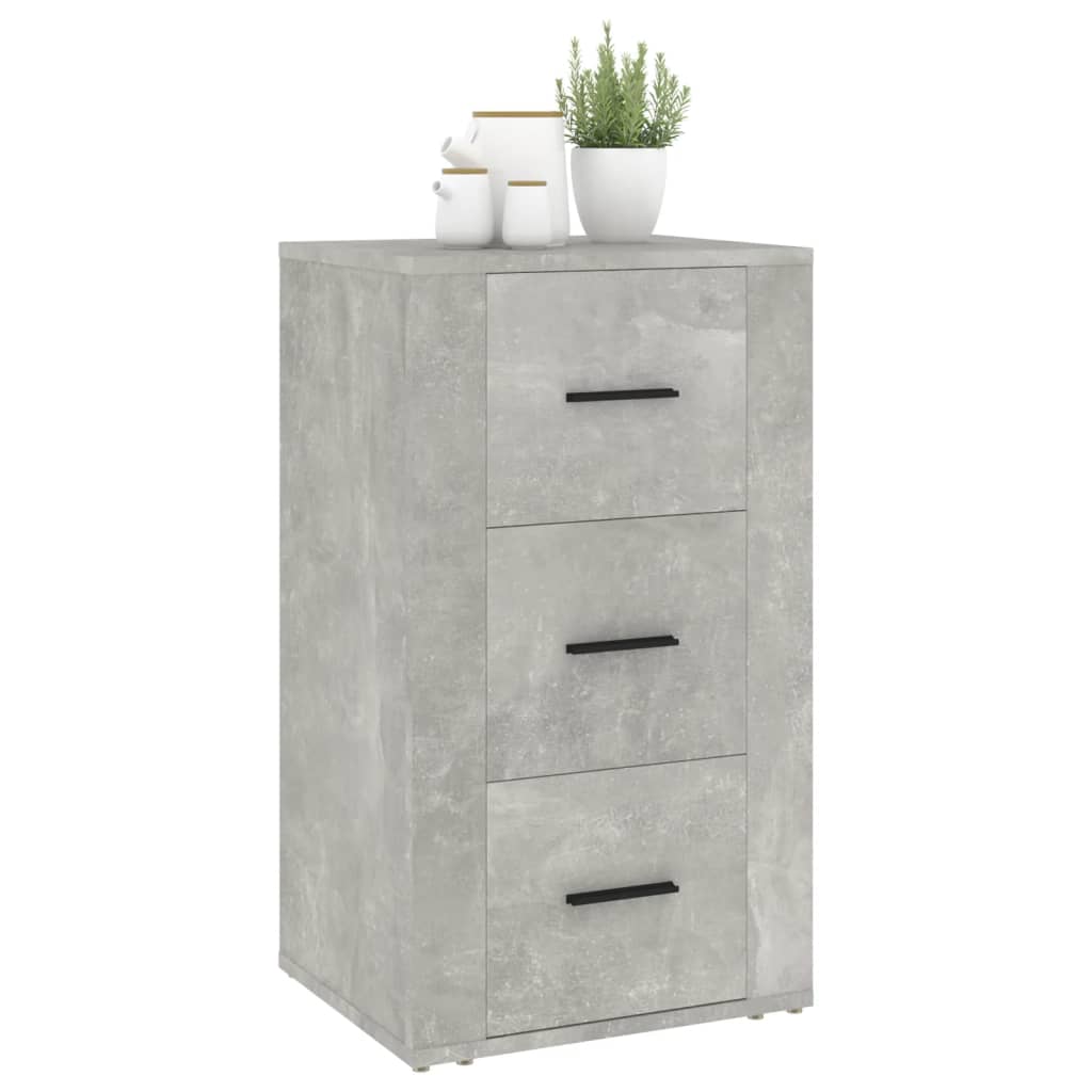 Buffet Gris béton 40x33x70 cm Bois d'ingénierie - XIOS
