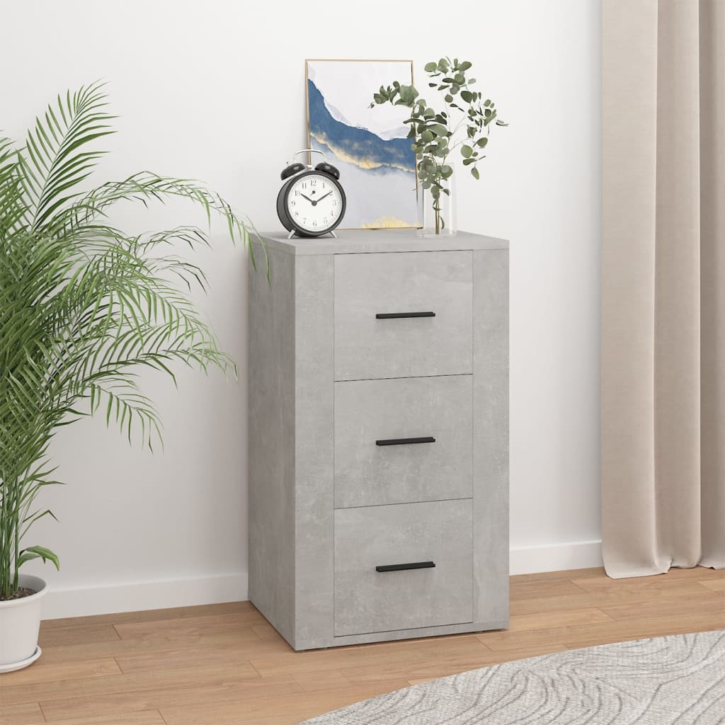 Buffet Gris béton 40x33x70 cm Bois d'ingénierie - XIOS
