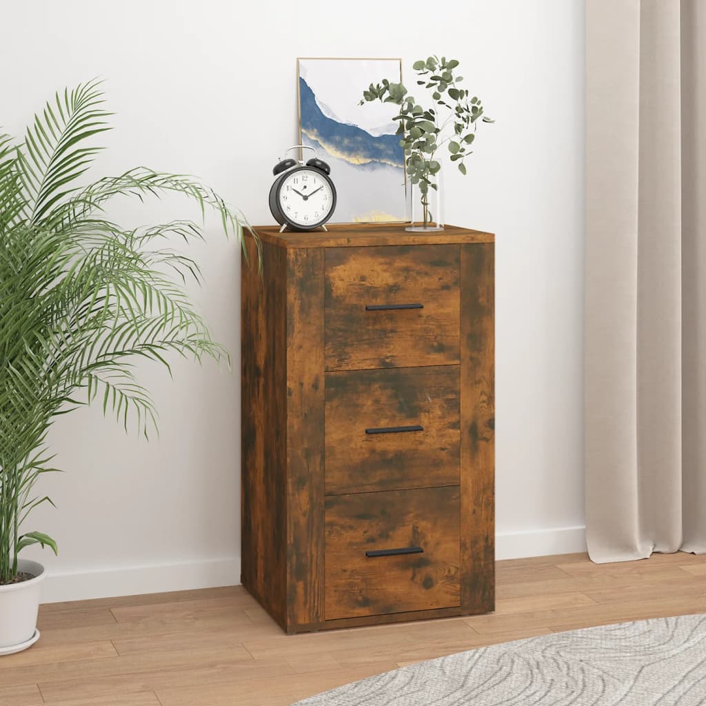 Buffet Chêne fumé 40x33x70 cm Bois d'ingénierie - XIOS