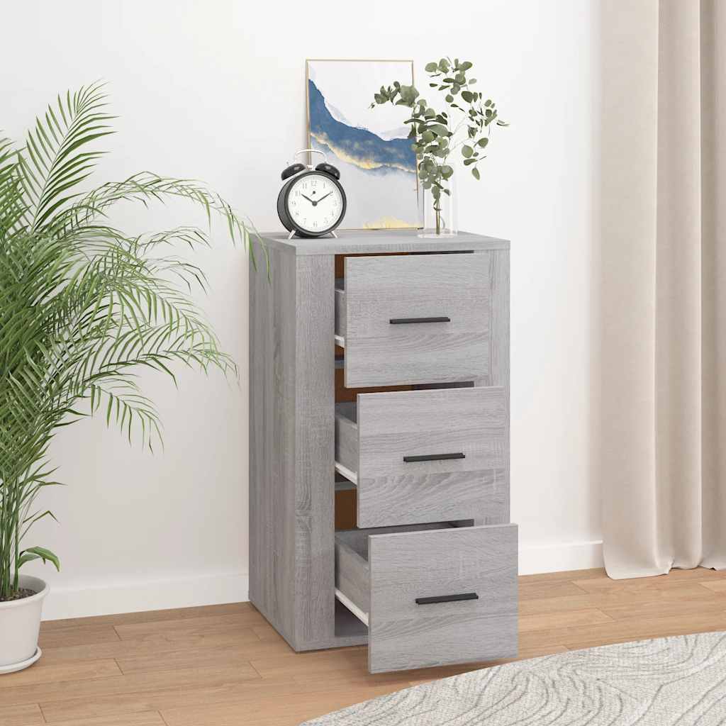 Buffet Sonoma gris 40x33x70 cm Bois d'ingénierie - XIOS