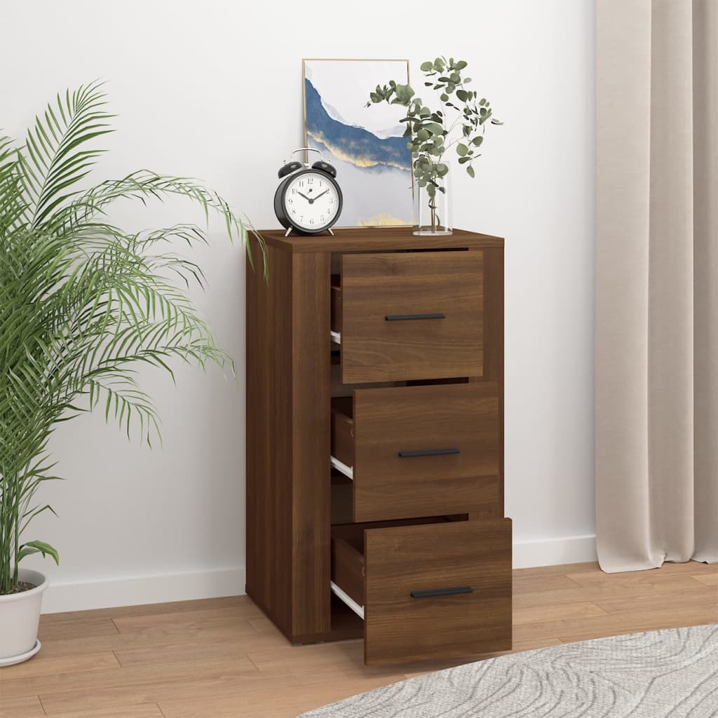 Buffet Chêne marron 40x33x70 cm Bois d'ingénierie - XIOS