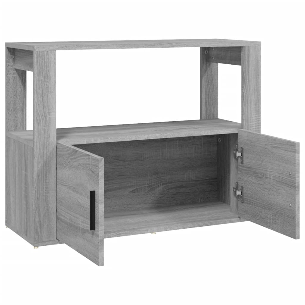 Buffet Sonoma gris 80x30x60 cm Bois d'ingénierie - XIOS