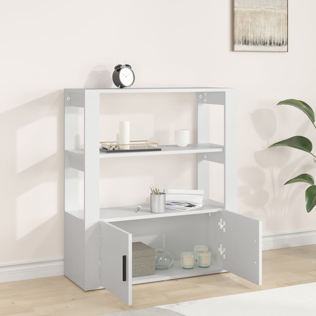 Buffet Blanc 80x30x90 cm Bois d'ingénierie - XIOS