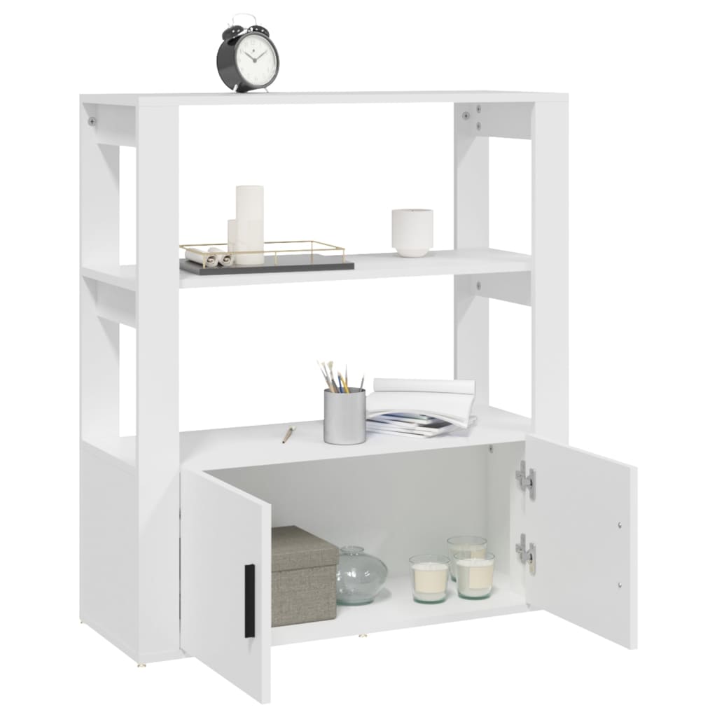 Buffet Blanc 80x30x90 cm Bois d'ingénierie - XIOS