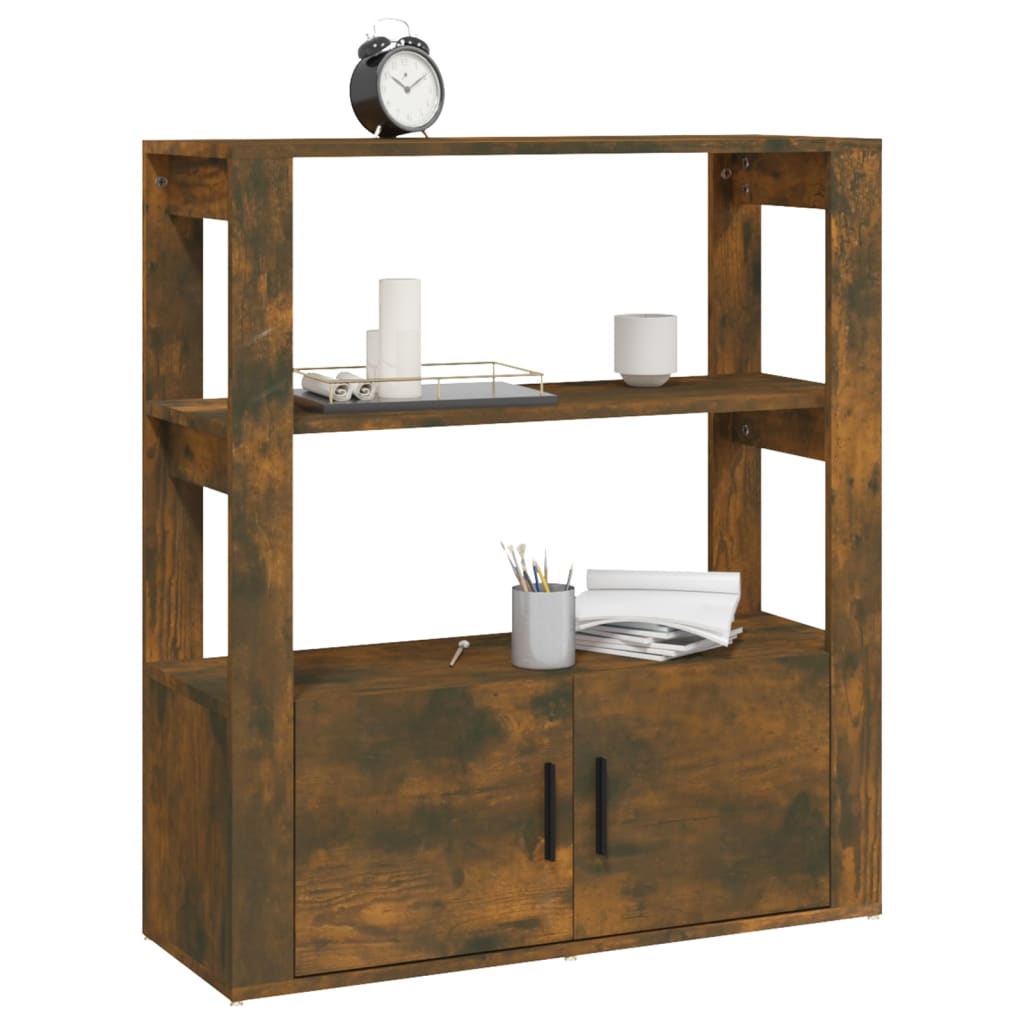 Buffet Chêne fumé 80x30x90 cm Bois d'ingénierie - XIOS