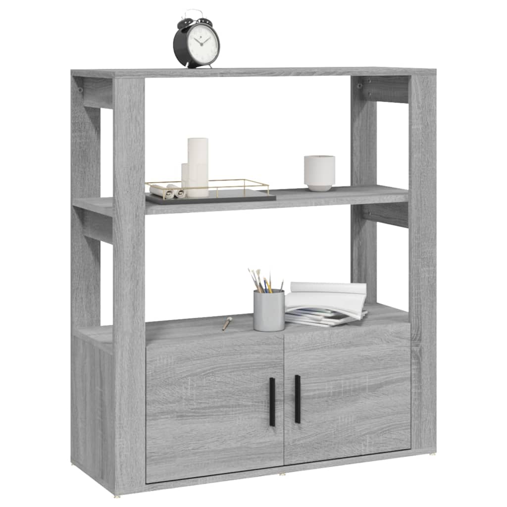 Buffet Sonoma gris 80x30x90 cm Bois d'ingénierie - XIOS