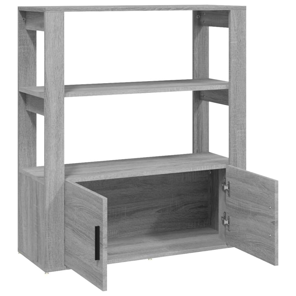 Buffet Sonoma gris 80x30x90 cm Bois d'ingénierie - XIOS