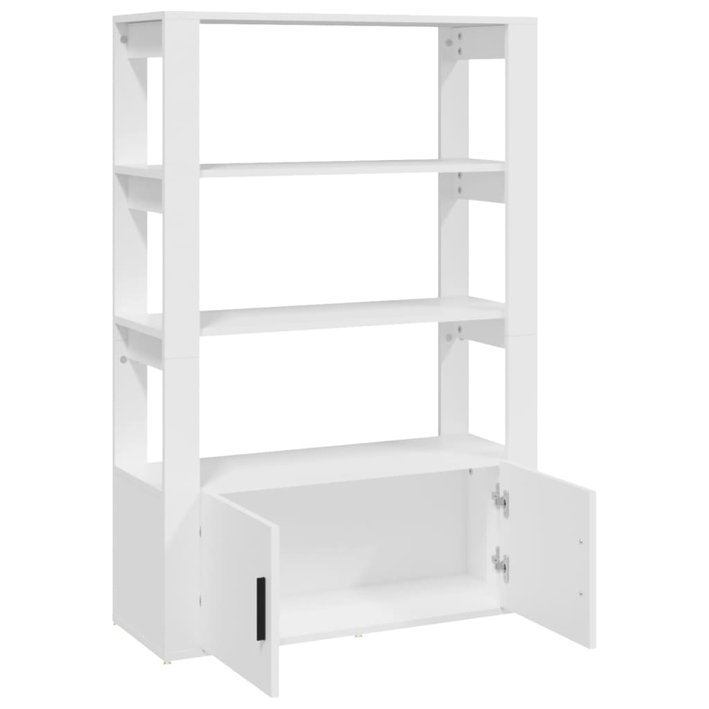 Buffet Blanc 80x30x119,5 cm Bois d'ingénierie - XIOS